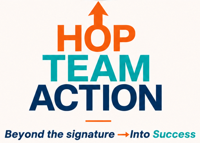 Hop Team Action — Cabinet de conseil en stratégie et performance des talents. Beyond the signature. Into success.